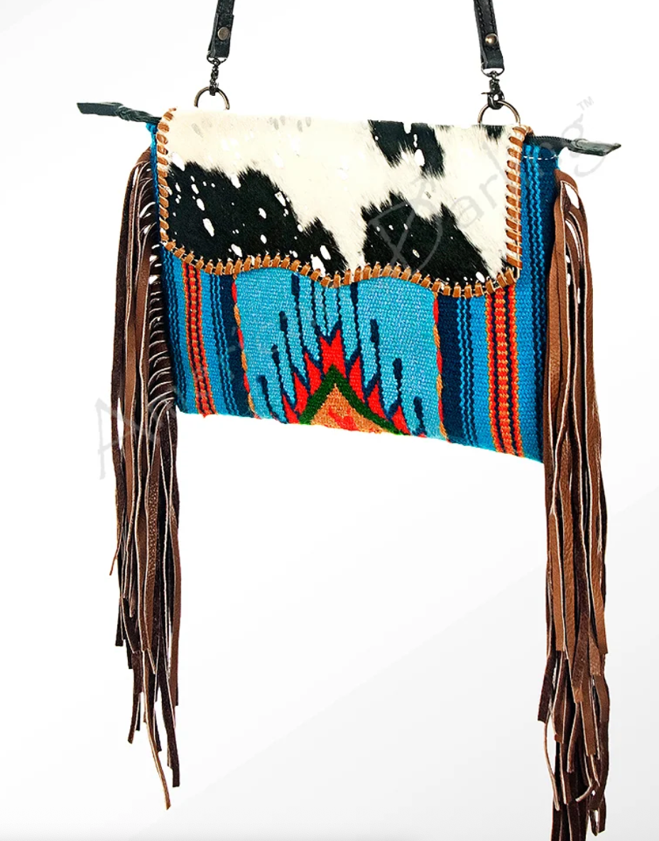 American Darling | Turquoise Trail Saddle Blanket & Hair-on-Hide Crossbody