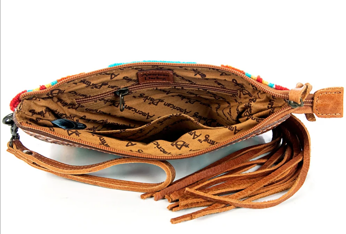 American Darling | The Western Fringe Tooled Leather Wristlet