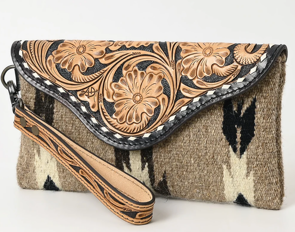 American Darling | Tooled & Timeless Western Wristlet