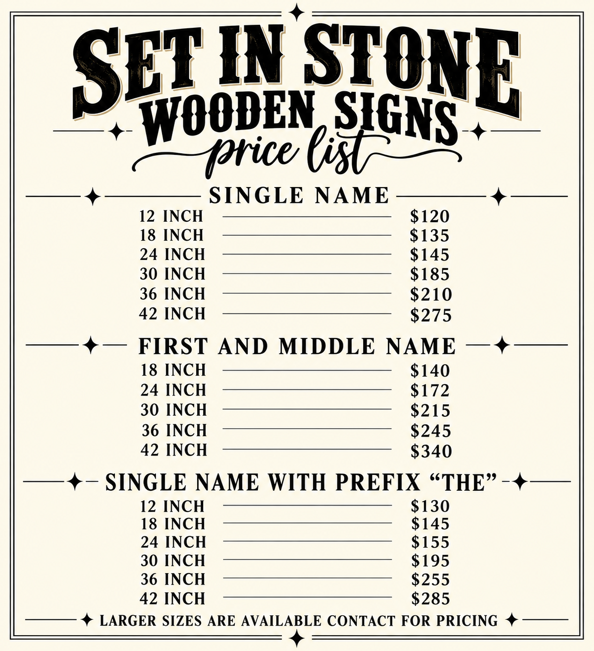 Personalized 3D Set In Stone Wooden Signs