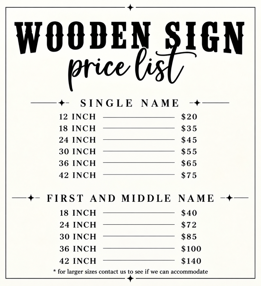 Personalized 3D Name Signs