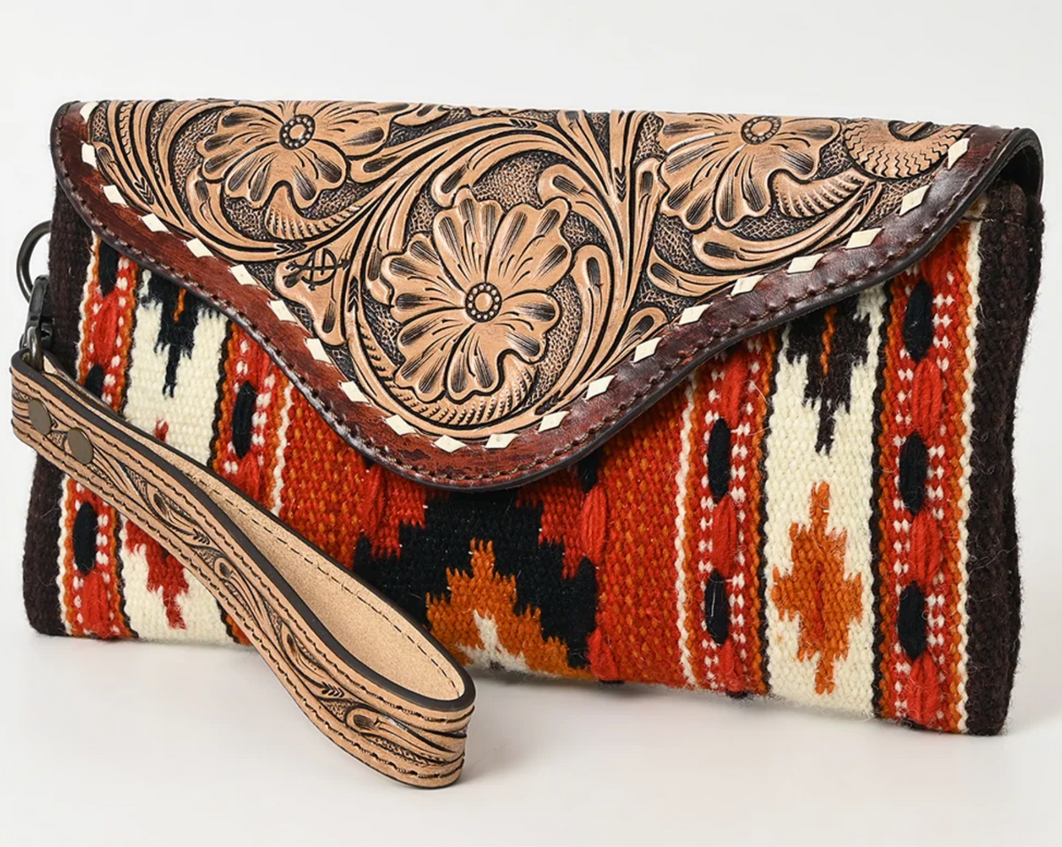 American Darling | Tooled & Timeless Western Wristlet